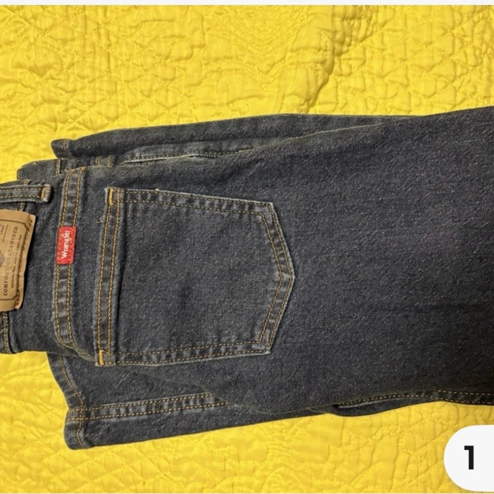 Wrangler Boys Classic Dark Blue Denim Jeans